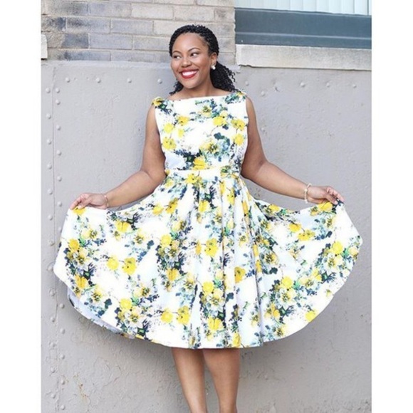 Iconic by Unique Vintage April Swing Floral Dress - Picture 9 of 9